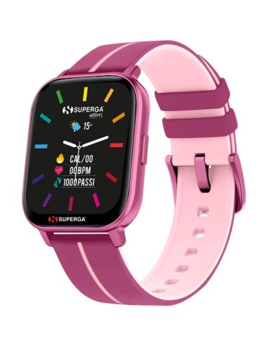 SMARTWATCH SWT-STC022 INK CINTURINO SILICONE ROSA / CASSA ALLUMINIO