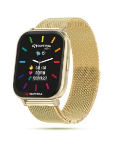 SMARTWATCH SWT-STC012 INK CINTURINO ACCIAIO MESH GOLD / CASSA ALLUMINIO