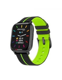 SMARTWATCH SWT-STC019 INK CINTURINO SILICONE NERO-VERDE / CASSA ALLUMINIO