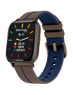 SMARTWATCH SWT-STC020 INK CINTURINO SILICONE MARRONE-BLU / CASSA ALLUMINIO