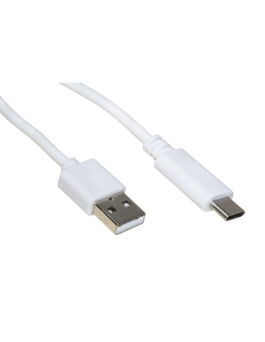 CAVO USB 2.0 A MASCHIO / USB-C  MT 1.8 BIANCO (LKC2018)