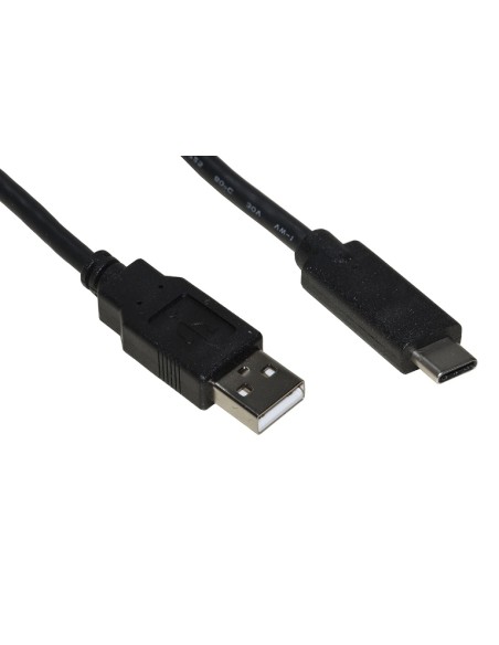 CAVO USB 2.0 "A" MASCHIO / USB-C MT 1.8 NERO (LKC2018H)