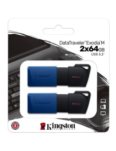PEN DRIVE 64 GB DATATRAVELER EXODIA M USB 3.2 GEN1 (DTXM/64GB-2P) CONF. 2PZ