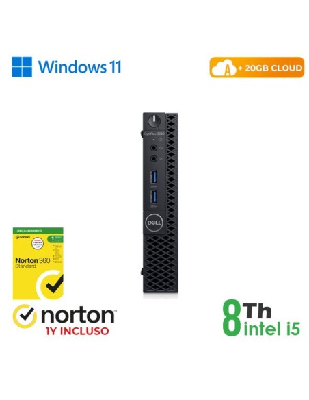 PC DELL OPTIPLEX 3060-5060M MINI INTEL CORE I5-8 GEN. 16GB 128GB SSD WINDOWS 11 PRO - RICONDIZIONATO - (RN45531312)