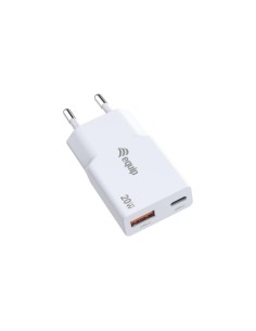 CARICATORE USB PD GAN SLIM DA 20W A 2 PORTE - USB-C X1 USB-A X1 (245522)