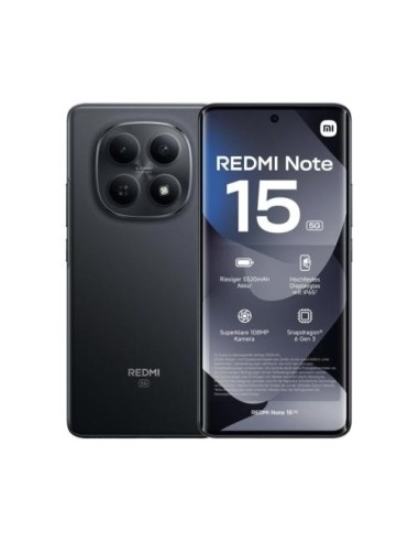 SMARTPHONE REDMI NOTE 15 - 6+128GB 5G BLACK NERO