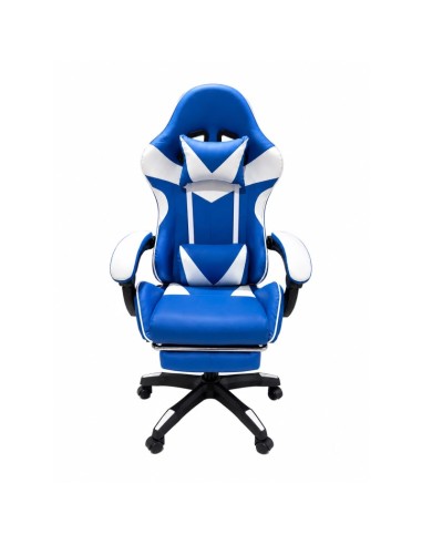SEDIA GAMING WSE8156 BIANCO/BLU