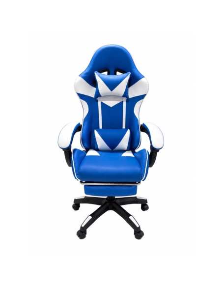 SEDIA GAMING WSE8156 BIANCO/BLU