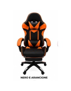 SEDIA GAMING WSE8156 ARANCIONE/NERO
