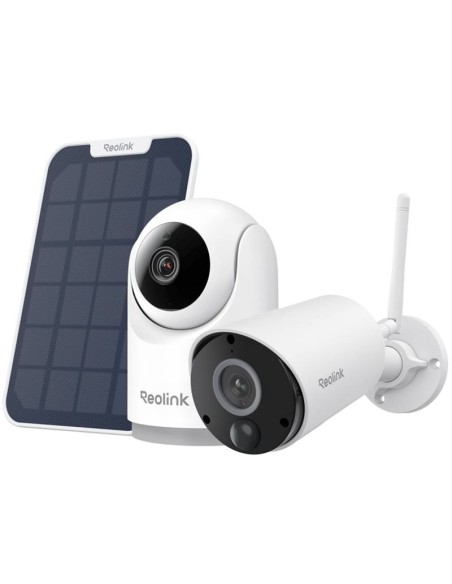 TELECAMERA SORVEGLIANZA E-SERIES E321 + ARGUS B320 WIFI A BATTERIA CON PANNELLO SOLARE ( REOWIFIKITE321B320SP)
