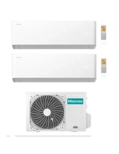 CLIMATIZZATORE DUAL SPLIT UNI HB 2AMW35U4RGC - 2X UNITA' INTERNE + 1X ESTERNA - 9000BTU+9000BTU