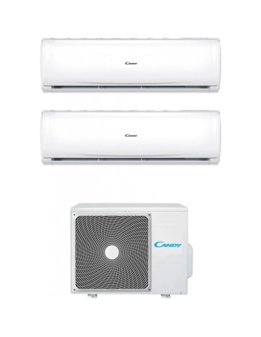 CLIMATIZZATORE DUAL SPLIT PURA CY-2T14AOUT-A - 2X UNITA' INTERNE + 1X ESTERNA - 9000BTU+12000BTU