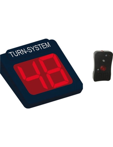 DISPLAY ELIMINACODE LED A 2 CIFRE + RADIOCOMANDO NERO TR/DIS/2