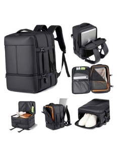 BORSA ZAINO NERA DA VIAGGIO (TNZ01)
