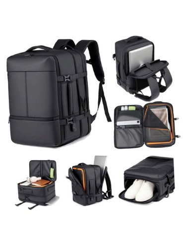 BORSA ZAINO NERA DA VIAGGIO (TNZ01)