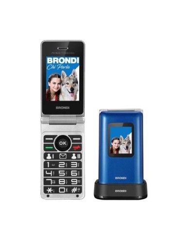 CELLULARE AMICO PREZIOSO DUAL SIM BLU METALLO