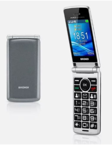 CELLULARE AMICO SINCERO+ DUAL SIM GREY GRIGIO