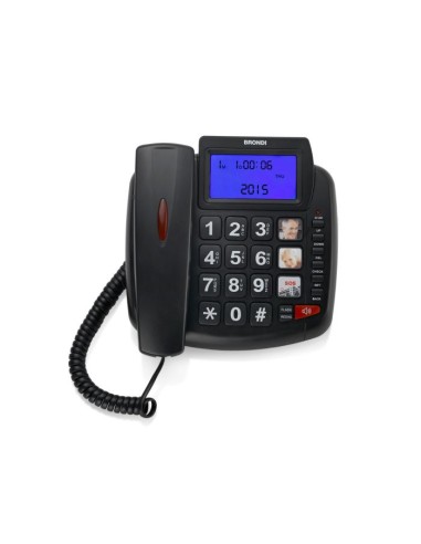 TELEFONO FISSO BRAVO 90 LCD NERO