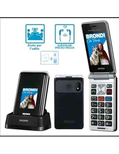 CELLULARE AMICO SUPER TV DUAL SIM GUNMETAL GREY GRIGIO