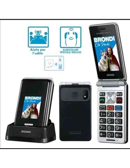 CELLULARE AMICO SUPER TV DUAL SIM GUNMETAL GREY GRIGIO