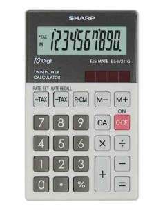 CALCOLATRICE FINANZIARIA SH-ELW211GGY GRIGIO